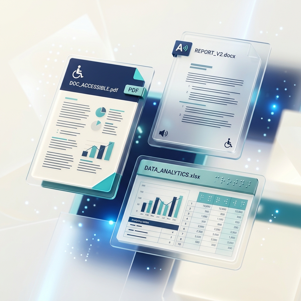 Digital documents illustration